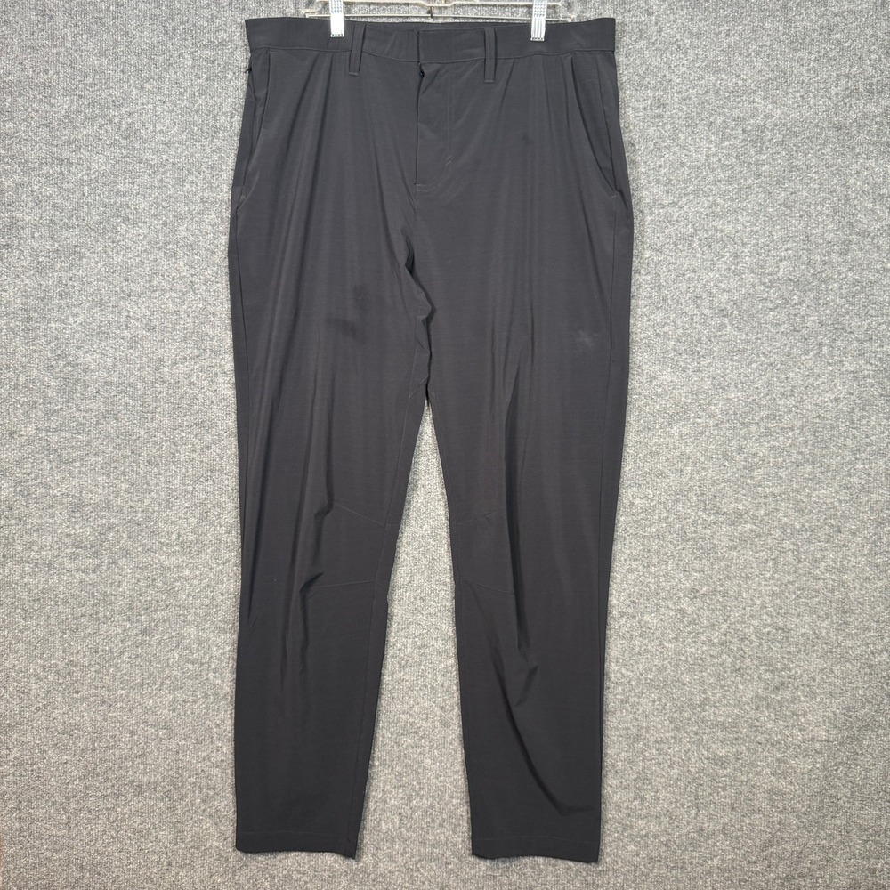 Fabletics Pants Mens XL Black Athleisure‎ Performance Stretch Trousers Tapered